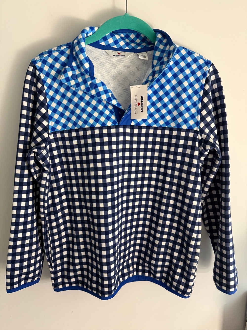 NWT Lands End x Draper James 1/4 snap kids size L (10-12)